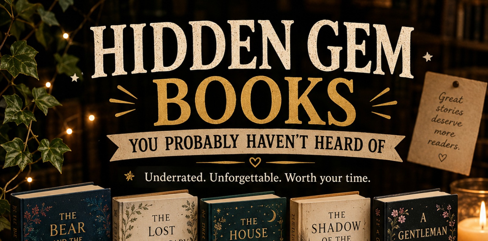 Hidden Gem Books You Probably Haven’t Heard Of